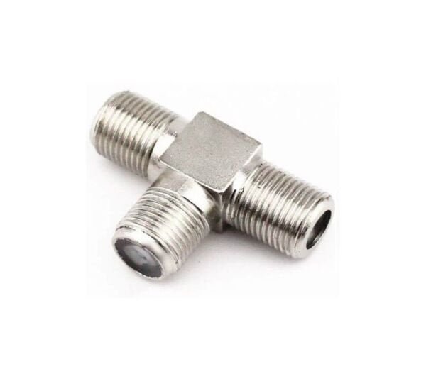 Conector Emenda tipo T simples fêmea cabo coaxial 100 un. - 1