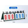 Placar Contador De Pontos De Mesa Triplo Até 999 Pontos Marcador Manual Basquete Futebol Vôlei Vira  - 7