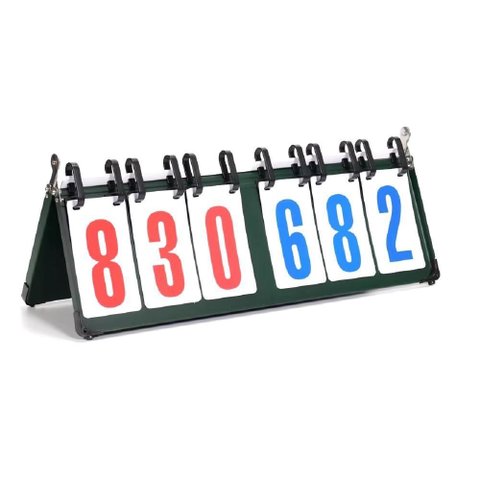 Placar Contador De Pontos De Mesa Triplo Até 999 Pontos Marcador Manual Basquete Futebol Vôlei Vira 