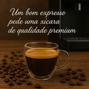 Ver imagem 4 de Xícara de Café Dupla Camada de Vidro Borossilicato 80ml Resistente Ao Calor Qualidade Premium