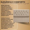 Ver imagem 5 de Cabeceira para Cama Casal Queen 160 Cm Olívia e Frame Suede Cor:marrom
