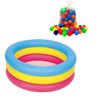 Piscina de Bolinhas infantil Inflável Bebê 66 Litros com 50 Bolinhas - 1