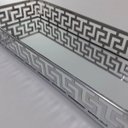 Ver imagem 2 de Bandeja Decorativa De Ferro Espelhado Prata