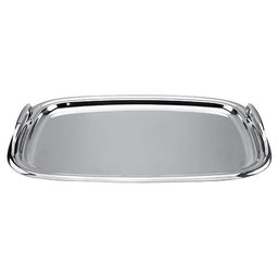 Bandeja de Aço Inox Retangular com Alça Grande - Fracalanza - 1