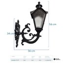 Ver imagem 2 de Arandela Colonial Ferro - Incolustre 1513p Sinhá Pequena