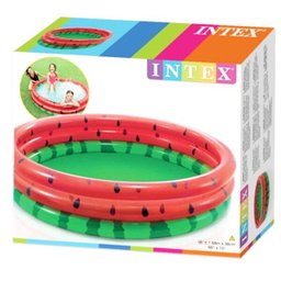 Piscina Infantil Inflável Redonda 3 Anéis Melancia 581 Litros - 4