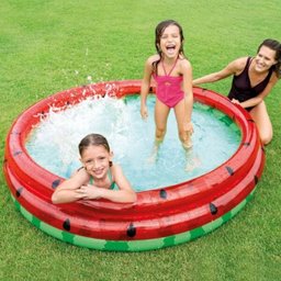 Piscina Infantil Inflável Redonda 3 Anéis Melancia 581 Litros - 2