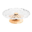 Ver imagem 2 de Boleira de Vidro com Pé Aço Rosé Gold - Wolff Louise