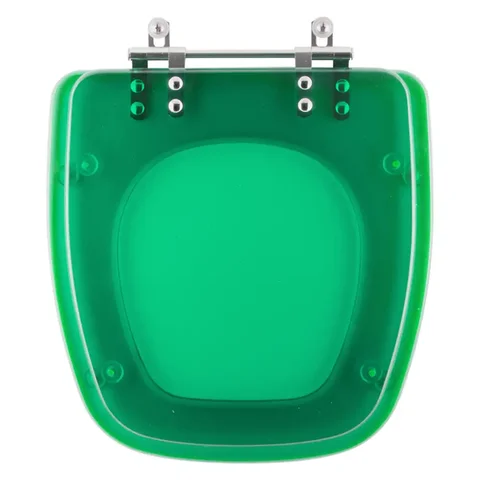 Assento Sanitário Poliester Fit Verde Translucido para vaso Celite
