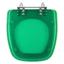 Ver imagem 1 de Assento Sanitário Poliester Fit Verde Translucido para vaso Celite