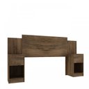 Ver imagem 2 de Cabeceira de Casal Sublime 2 Gavetas 2 Nichos Cacau