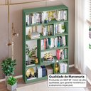 Ver imagem 5 de Estante de Escritório para Livros com 8 Nichos 120cm Multimóveis Crrui-EST003 Verde