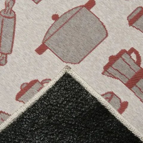 Kit 3 Tapete Desenhado Funcional Confeiteiro - Cinza 51 - J Serrano