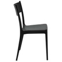 Ver imagem 4 de Cadeira Tramontina Diana Preto em Polipropileno