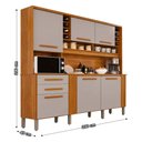 Ver mais imagens de Cozinha Catar 6 Portas 2 Gavetas Pés Inclusos Salleto