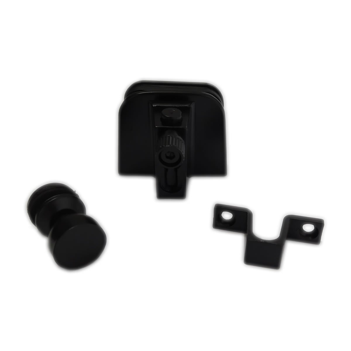 Kit janela blindex de correr com 2 folhas - Preto