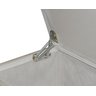 Recamier Baú Roma 1,50m Premium Sofá para Cama Casal Estilo Decorativo Estofado Cor Bege - 5