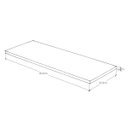 Ver imagem 3 de Painel de Madeira Pinus Maciça 80x30x1,8cm - Eco