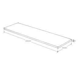 Painel de Madeira Pinus Maciça 100x30x1,8cm - Eco - 3