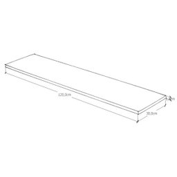 Painel de Madeira Pinus Maciça 120x30x1,8cm - Eco - 3