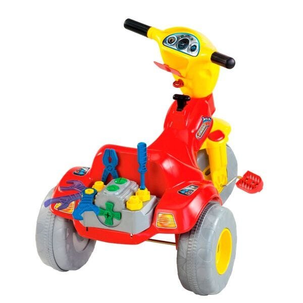 Triciclo Infantil MECÂNICO Motoca Tico Tico Motoca Menino Acessórios - 1