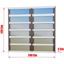 Ver imagem 3 de Basculante Alumínio 2 SEÇÕES120 X 240 Elite V.Refl.Mix Corten Brimak