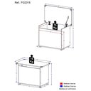 Ver imagem 2 de Caixa De Brinquedos Baú Organizador Multimóveis Branco
