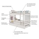 Ver imagem 2 de Treliche Infantil com Janela e Cortina Madeira Maciça Branco/ Rosa Housin