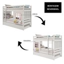 Ver imagem 5 de Treliche Infantil com Janela e Cortina Madeira Maciça Branco/ Rosa Housin