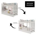 Ver imagem 5 de Treliche Infantil com Janela e Cortina Madeira Maciça Branco/ Rosa Housin