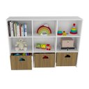 Ver imagem 3 de Estante de Nichos com Baús Nuvem Scott MDF 170cm Branco Woodcore