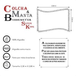 Colcha king Indesign com Franja- Buddemeyer - 3