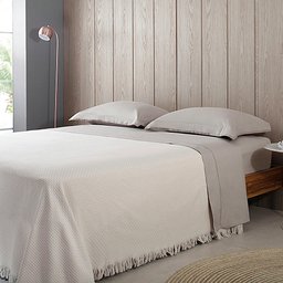 Colcha Super king In Design com Franja Bege - Buddemeyer - 5