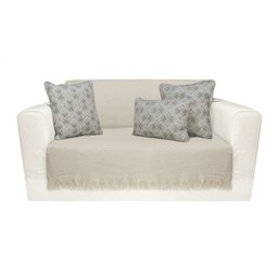 Colcha Super king In Design com Franja Bege - Buddemeyer - 2