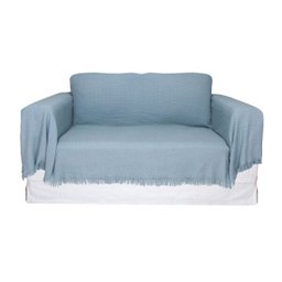 Colcha de king In Design com Franja Azul Claro - Buddemeyer - 5