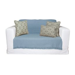 Colcha de king In Design com Franja Azul Claro - Buddemeyer - 4