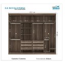 Ver imagem 3 de Guarda-Roupa Casal 8 Portas Ele e Ela Santos Andirá