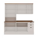 Ver imagem 3 de Cozinha Completa Iluminata 9 Portas 3 Gavetas 100% Mdf com Vidro Branco/ébano - Genialflex