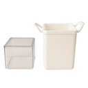 Ver imagem 3 de Kit 6 Paliteiros de Mesa 5x4x9cm Branco Plástico Coza 70ml Restaurante Lancheria Bar