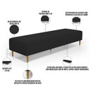 Ver imagem 4 de Puff Decorativo Sala de Estar Bali W01 Pés Palito 210x60cm Suede Preto - Lyam Decor
