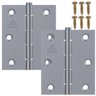 Dobradiça para Porta Portão Madeira Aço Zincado 3.1/2" | Aliança | Kit 02 Un - 1