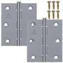 Ver imagem 1 de Dobradiça para Porta Portão Madeira Aço Zincado 3.1/2" | Aliança | Kit 02 Un