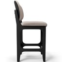 Ver imagem 6 de Banqueta Baixa Bar Cozinha e Sala de Jantar Fixa Betta L02 Preto Bouclê Bege - Lyam Decor