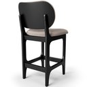 Ver imagem 7 de Banqueta Baixa Bar Cozinha e Sala de Jantar Fixa Betta L02 Preto Bouclê Bege - Lyam Decor