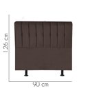 Ver imagem 2 de Cabeceira para Cama Box Solteiro 90 Cm Kiara:marrom