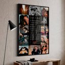 Ver imagem 1 de Quadro Personalizado Multifotos Casal em Moldura Caixa TaColado Moldura Trad 1cm Madeira Escura sem