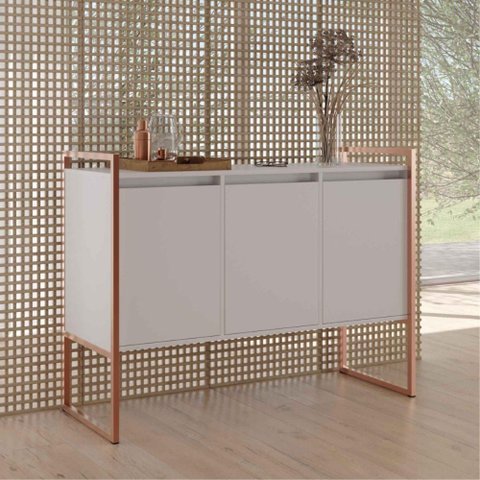 Buffet Industrial para Sala de Estar 3 Portas