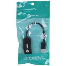 Adaptador de Rede Ethernet Rj45 Gigabit para Usb 3.0 - Adrj45 - 3