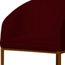 Ver imagem 3 de Poltrona Estilo Banqueta Decorativa Mia Tecido em Suede Base Metal Bronze - Estopar Poltrona Mia Sue