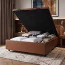Ver imagem 2 de Cama Box com Baú Casal 1,38m Prince em Revestimento Sintético